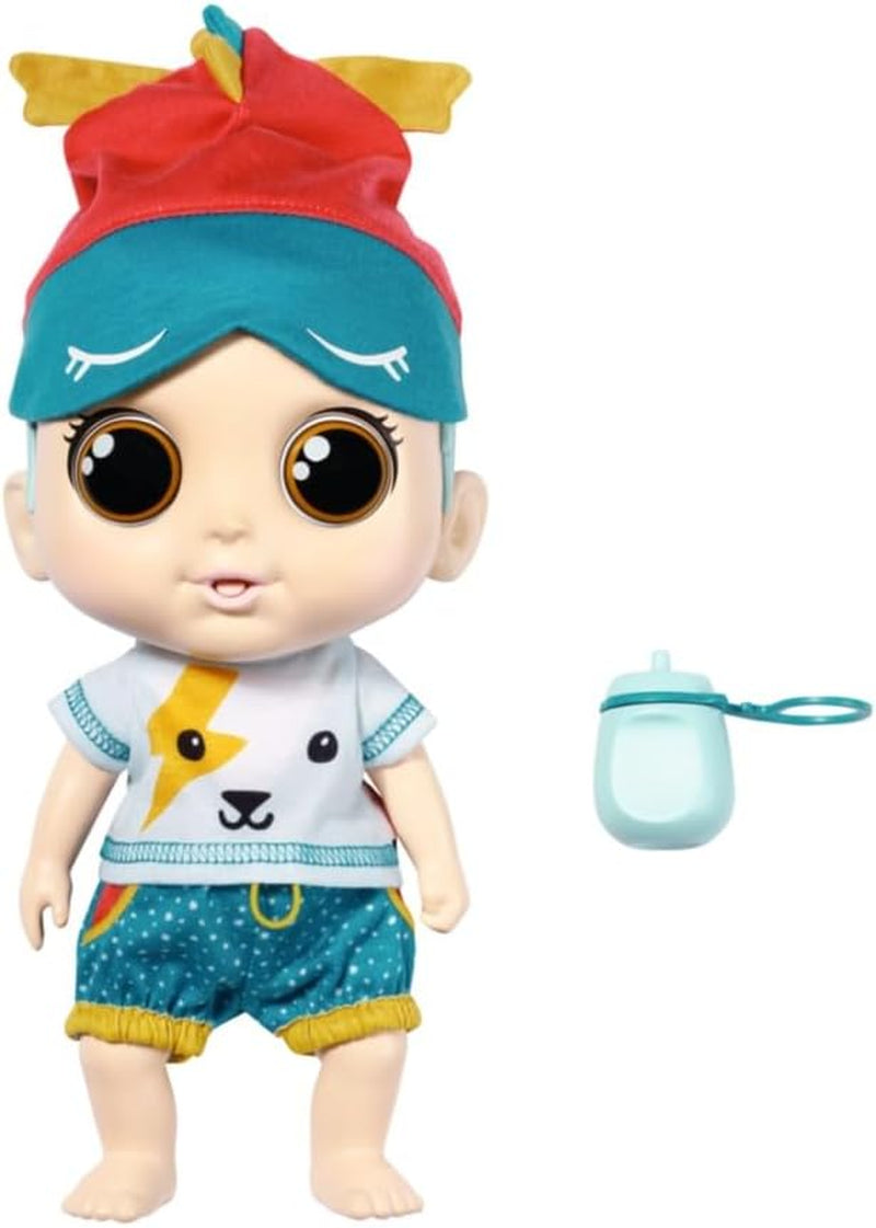 Baby Robin, 30 cm große Babypuppe mit beweglichen Augen und lustigen Soundfunktionen, incl. Camisa, Medias, Mutze, Romper, Flasche und Schnuller, 905586 Zapf Creation
