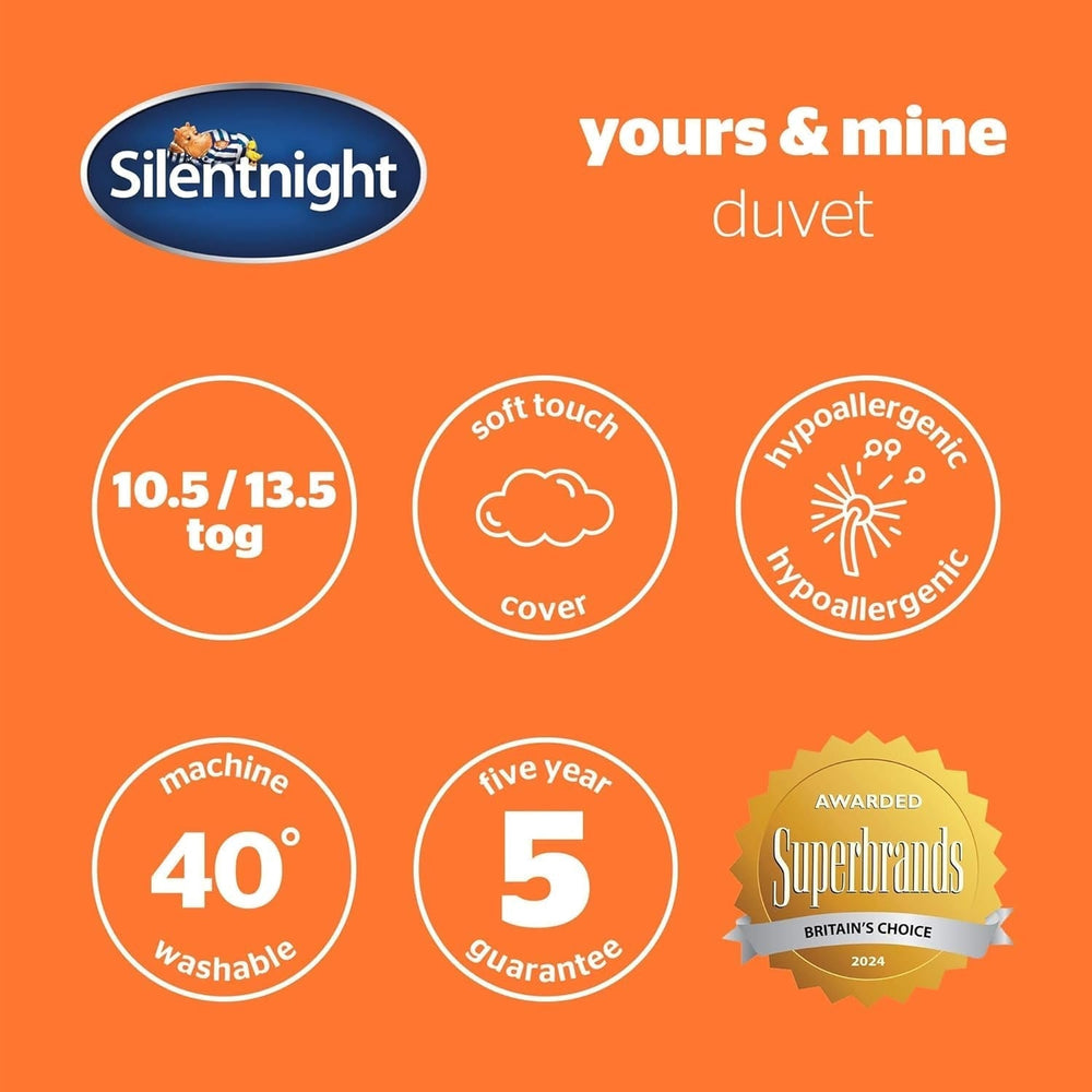 Silentnight Mine - Edredón 13,5 Tog, para cama king size, 200 X 200 Cm, color blanco Edredones y edredones Naty Shop