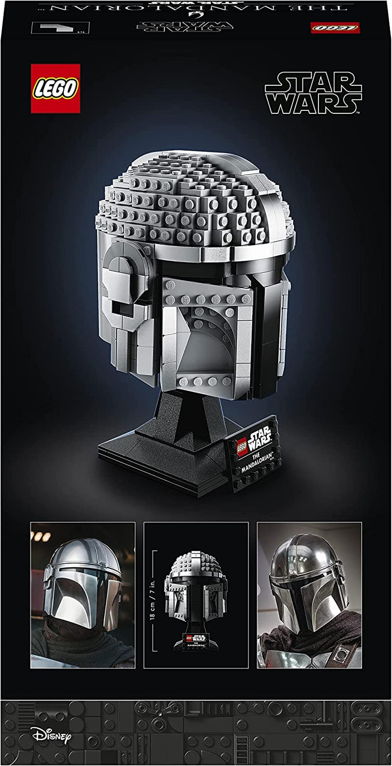 LEGO Star Wars Modelo de casco mandaloriano, colección de decoración de habitaciones y un maravilloso regalo para adultos, kit, hombres, mujeres, madre, padre, idea de regalo de colección 75328 Juegos de construcción Besuche den LEGO-Store