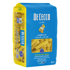 Fusilli 34, Pasta di gris di Grano duro, 500 g