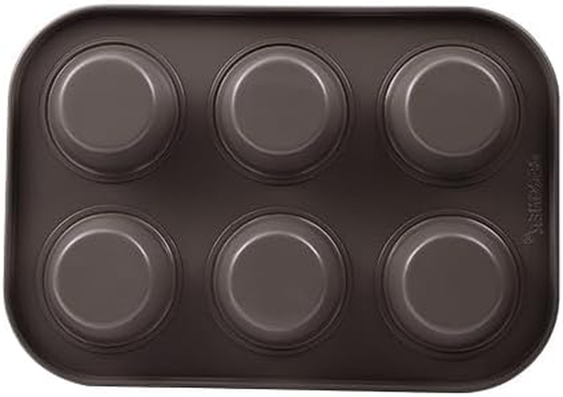 BERGNER BAKING LOVERS - Set Von 2 X 6 Tazas Muffinformen - Kohlenstoffstahl Mit Ilag Essential, PFOA Frei, Leicht Zu Reinigen Moldes y bandejas para repostería Naty Shop