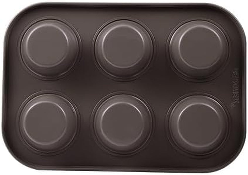 BERGNER BAKING LOVERS - Set Von 2 X 6 Tazas Muffinformen - Kohlenstoffstahl Mit Ilag Essential, PFOA Frei, Leicht Zu Reinigen Moldes y bandejas para repostería Naty Shop