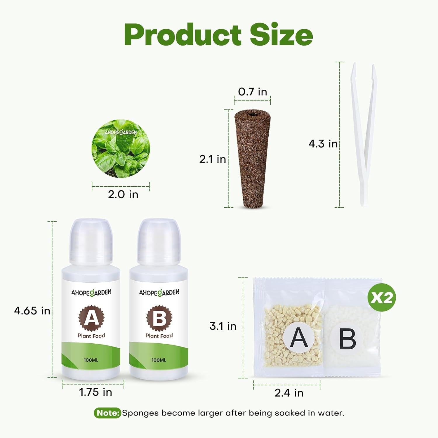 Juego de cápsulas de semillas con sistema de cultivo hidropónico para jardinería interior de 40 piezas - Regular