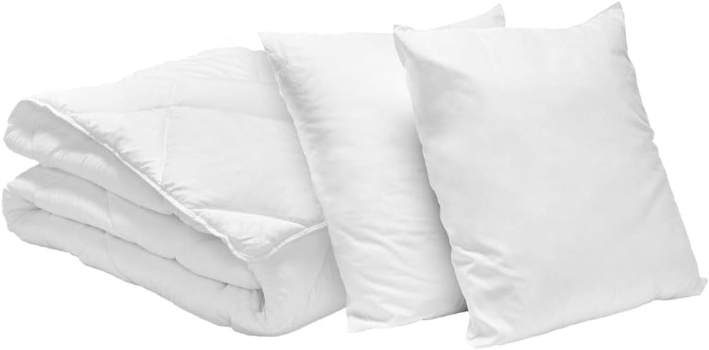 Bleu Calin Pack plapuma 1 persoană 140X200 Cm + 1 pernă 60X60 Cm, 95° lavabil Plapumi si pilote Naty Shop 220 X 240 Cm 2 perne