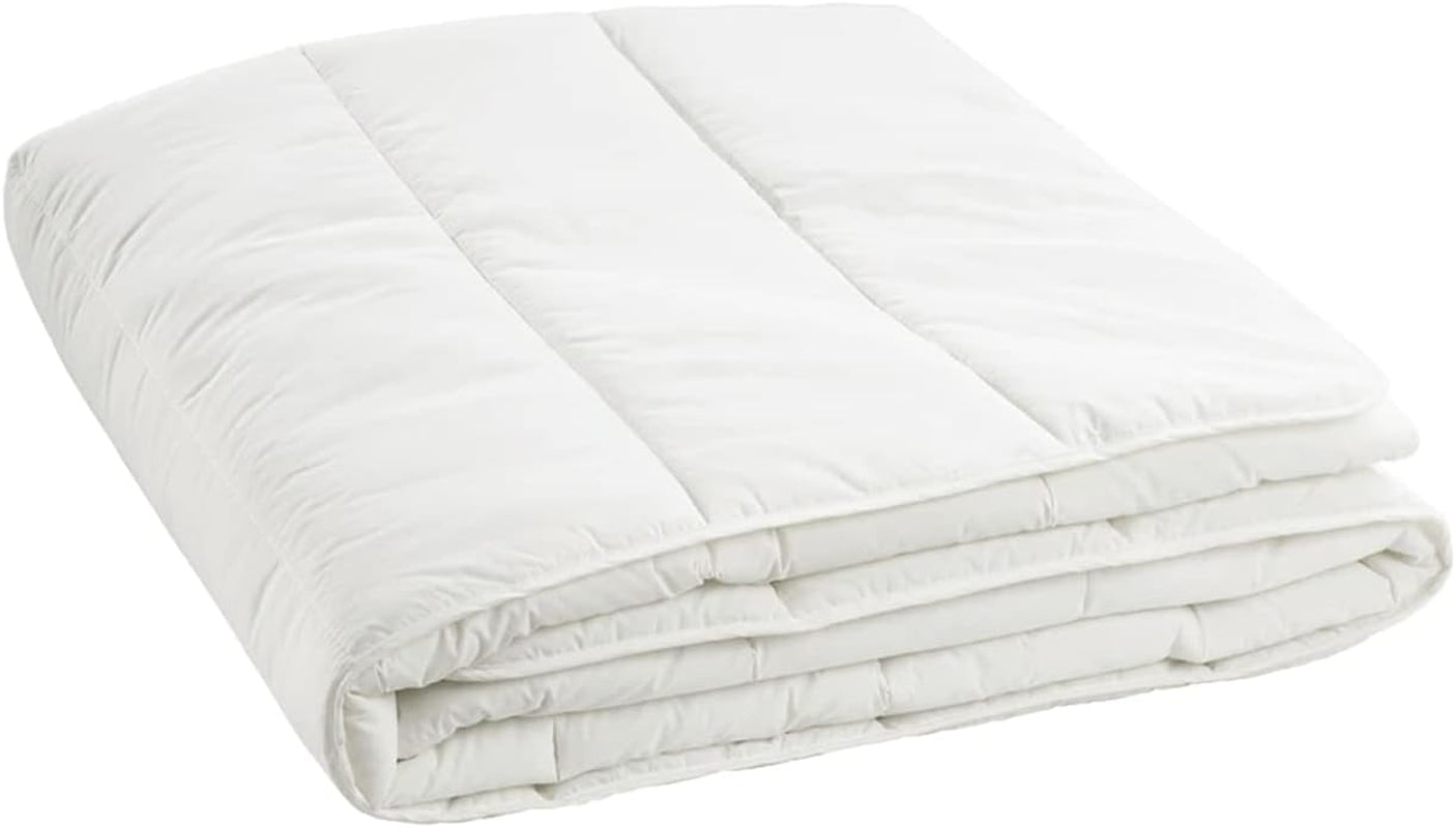 Prestige Italian Bedding Edredón de Verano de Microfibra, Blanco, Matrimonial, 100% Edredones y Edredones Naty Shop Matrimonial