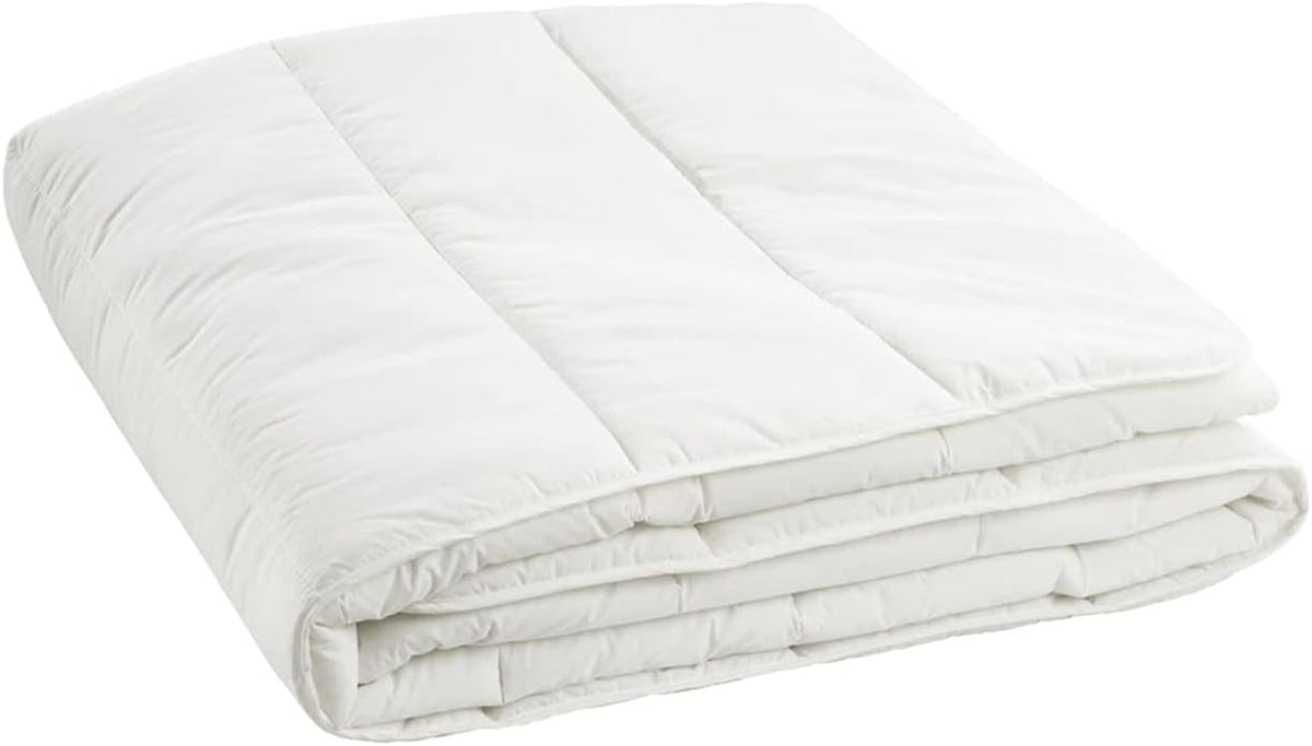 Prestige Italian Bedding Edredón de Verano de Microfibra, Blanco, Matrimonial, 100% Edredones y Edredones Naty Shop Matrimonial