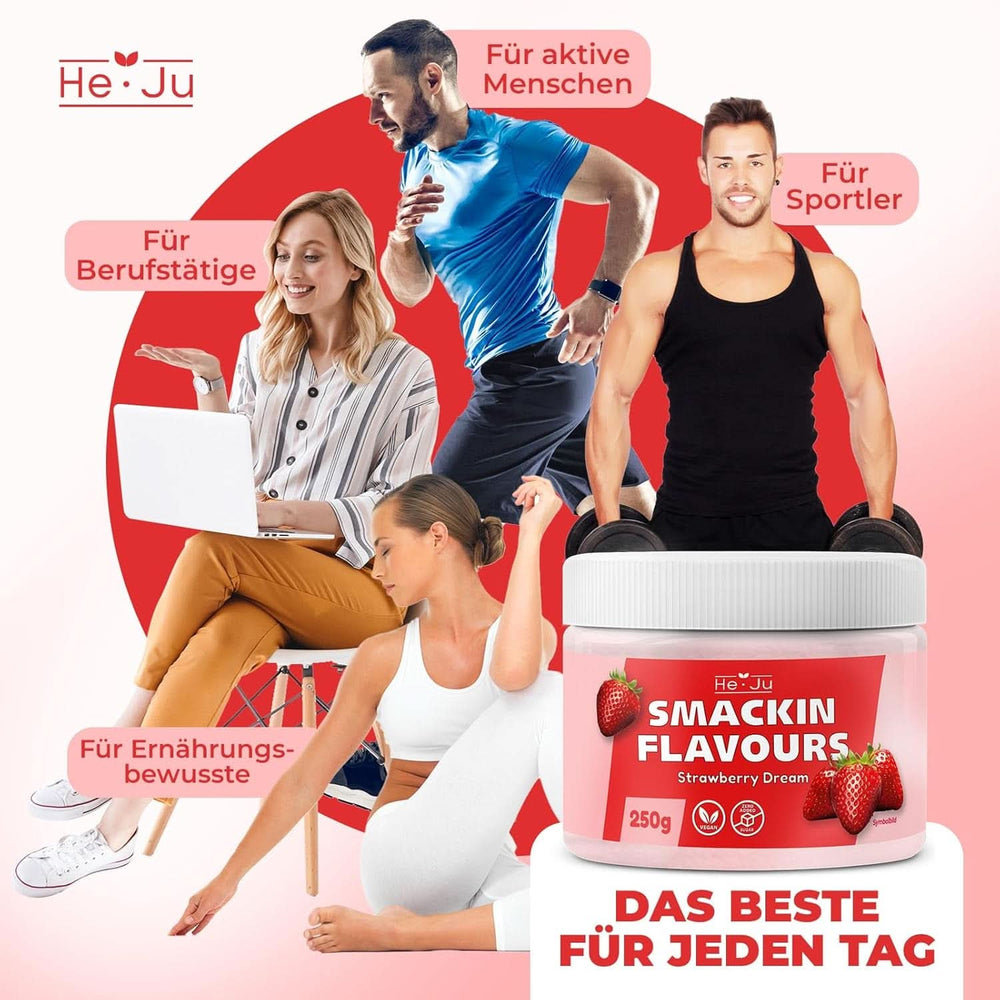 He-Ju, Polvo con sabor a fresa, 250 gramos Tienda Aromas Naty