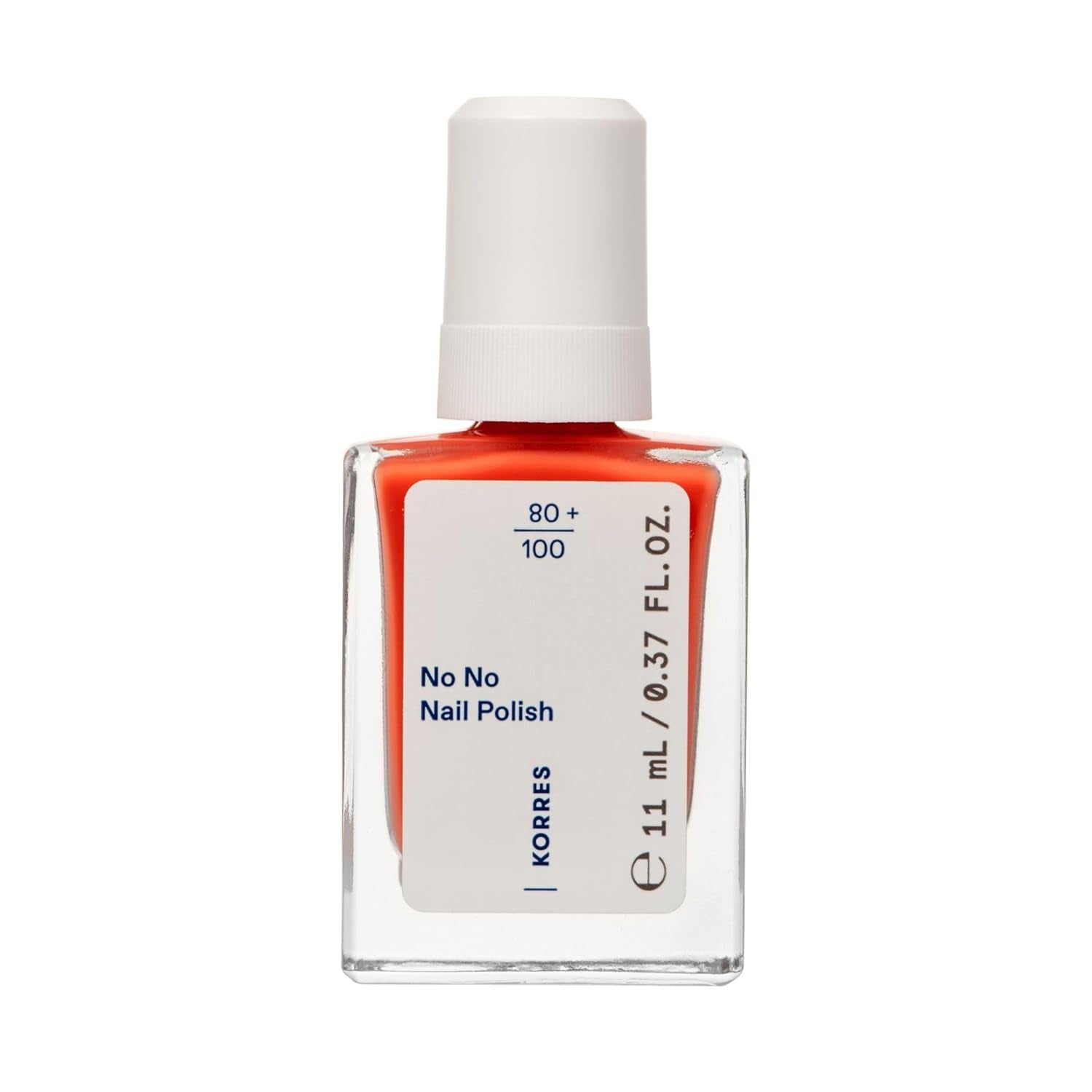 KORRES No No base de esmalte de uñas - base 10% vegana sin liberación, para un color duradero y resistente a las astillas, 11 ml - uñas cuidadas de forma natural, sin sustancias nocivas