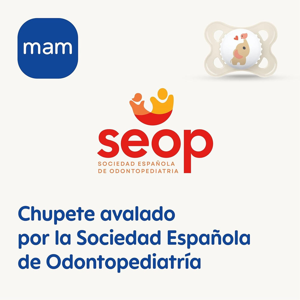 Suzetă MAM Clip It! Broche & Original S226 Skinsoft™ din silicon, ultra-moale, pentru bebeluși de la 0+ luni