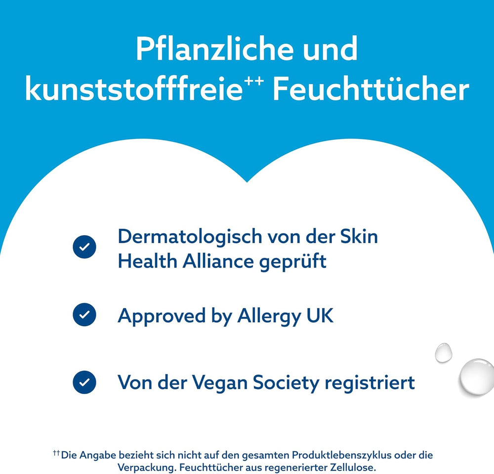 WaterWipes Sensitive+ Toallitas húmedas para recién nacidos y bebés, 720 unidades (paquete de 12), limpieza, cuidado, protección 3 en 1, 99,9% agua, sin fragancia