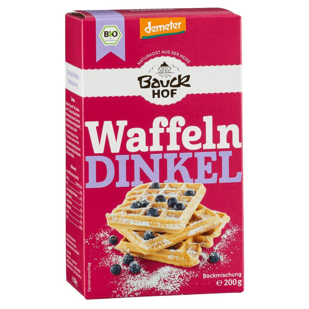Demeter Bauck Hof Bio Dinkel Wafflen, 200 G Mezcla para hornear y cocinar Naty Shop 200 G (Pack 2Er)