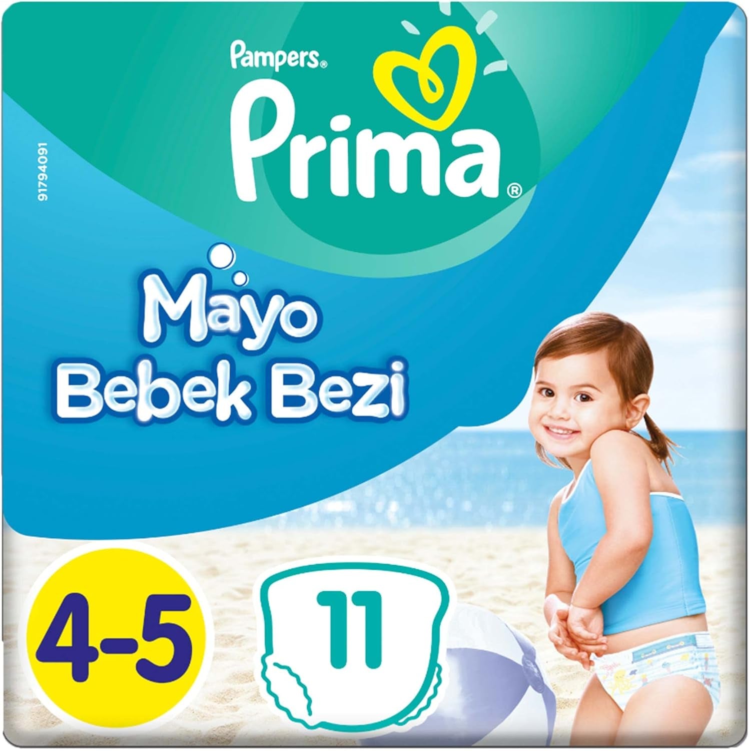 Pampers Splashers Baby Shark Pañales de natación desechables de edición limitada 4-5, 11, 9 kg-15 kg, para una protección segura en el agua