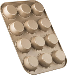 Zenker, molde para muffins diámetro Ø 7 cm, MOJAVE ORO Moldes y bandejas para horno Naty Shop