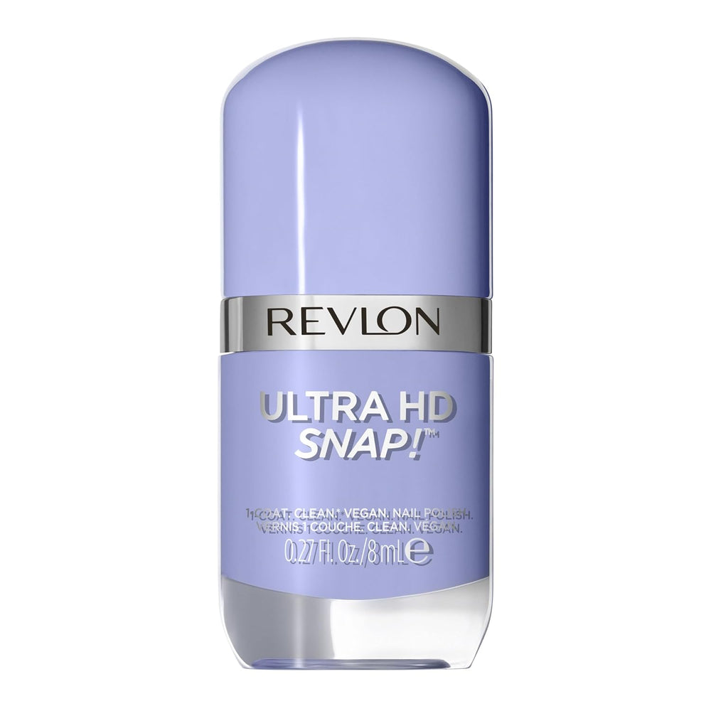 Revlon Ultra HD Snap Esmalte de uñas Fórmula vegana de larga duración Secado rápido Una capa Color de cobertura total (8 ml) Hot Stuff (007) Unisex