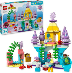 LEGO DUPLO | Palacio Mágico Subacuático de Disney Ariel, juguete educativo para la sirena Ariel, castillo submarino para niños mayores de 2 años 10435 Juegos de construcción Besuche den LEGO-Store Título predeterminado