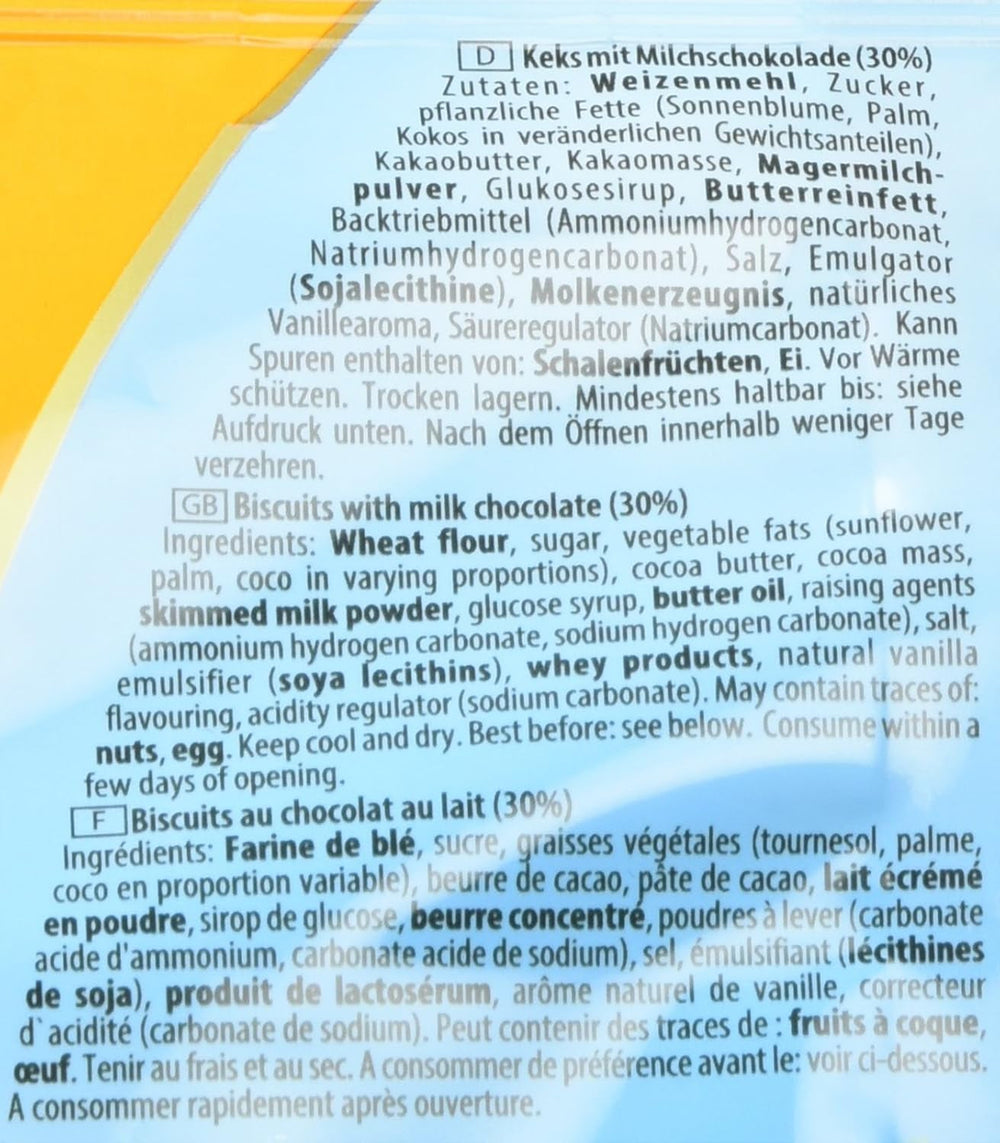 Biscuiți mini cu ciocolată Griesson, pachet de 12 (12 pungi x 125 g)