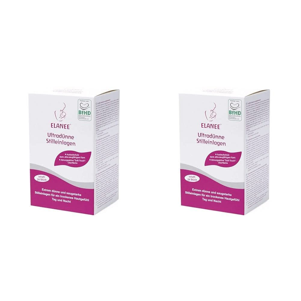 ELANEE 219-V1 Discos de lactancia ultrafinos, blancos Accesorios Alimentación y Lactancia Bebe Naty Shop 24 piezas (pack de 2)