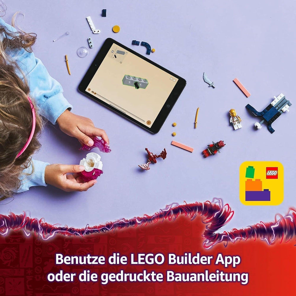 LEGO NINJAGO Spinjitzu Spinner Dragón de Sora - Juguete Ninja de Acción con 2 Minifiguras - Set de Juego Pequeño para Niños - Idea de Regalo para Niños y Niñas de 6 Años 71824 Juegos de Construcción Besuche den LEGO-Store