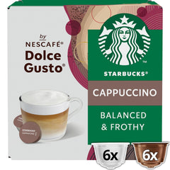 STARBUCKS Cappuccino by Nescafé Dolce Gusto Kaffeekapseln 6 x 12 (72 Kapseln)