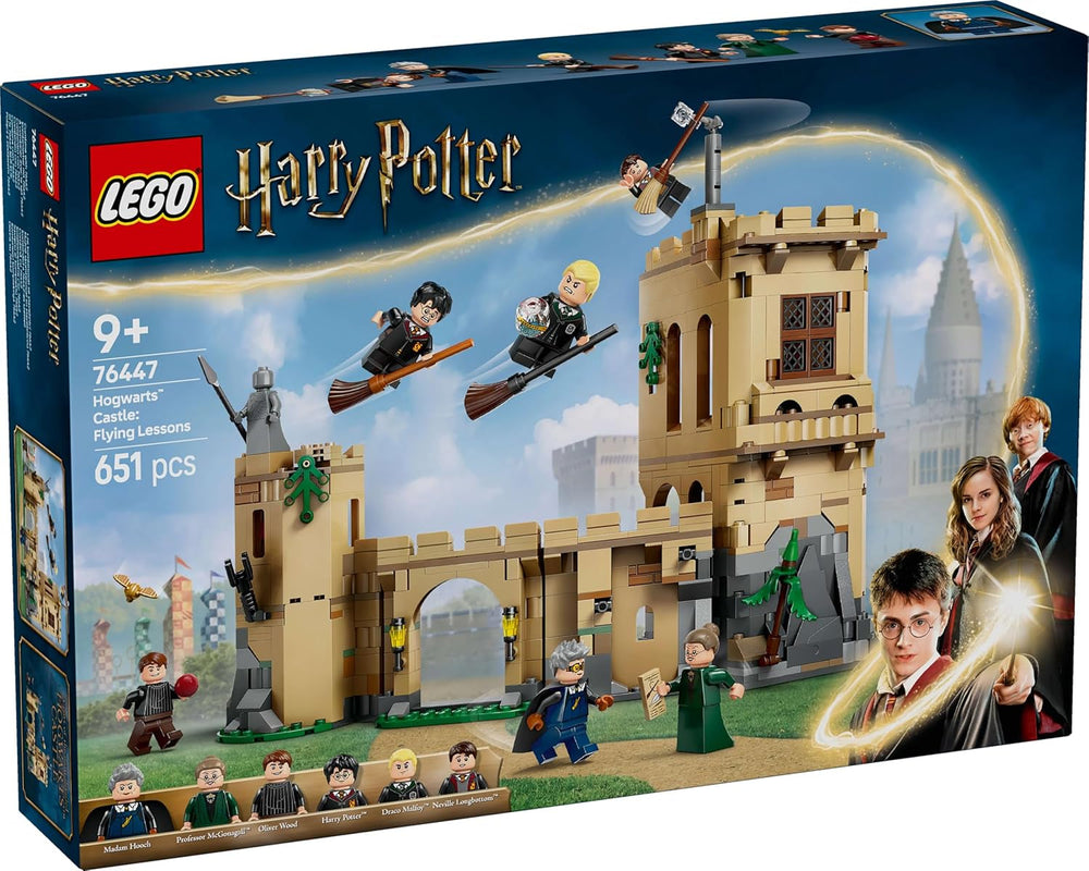 Castillo de Hogwarts LEGO Harry Potter: Lecciones de vuelo Juego de aventuras con 6 minifiguras coleccionables, incluidos Draco Malfoy y la profesora McGonagall Juego de rol para niños y niñas de 9 años 76447 Juegos de construcción Besuche den LEGO-Store