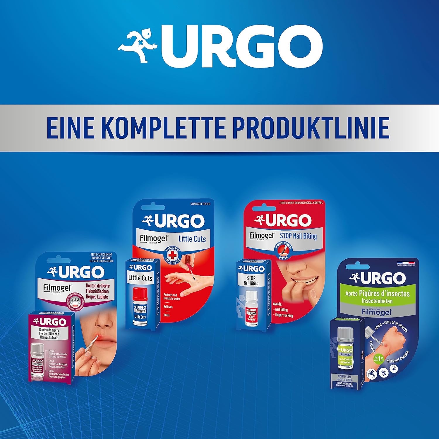Urgo - Stop Red Nails - esmalte de uñas transparente con sabor amargo - para uñas mordidas y estropeadas y para chuparse el dedo - a partir de 3 años - 9 ml - 40 aplicaciones
