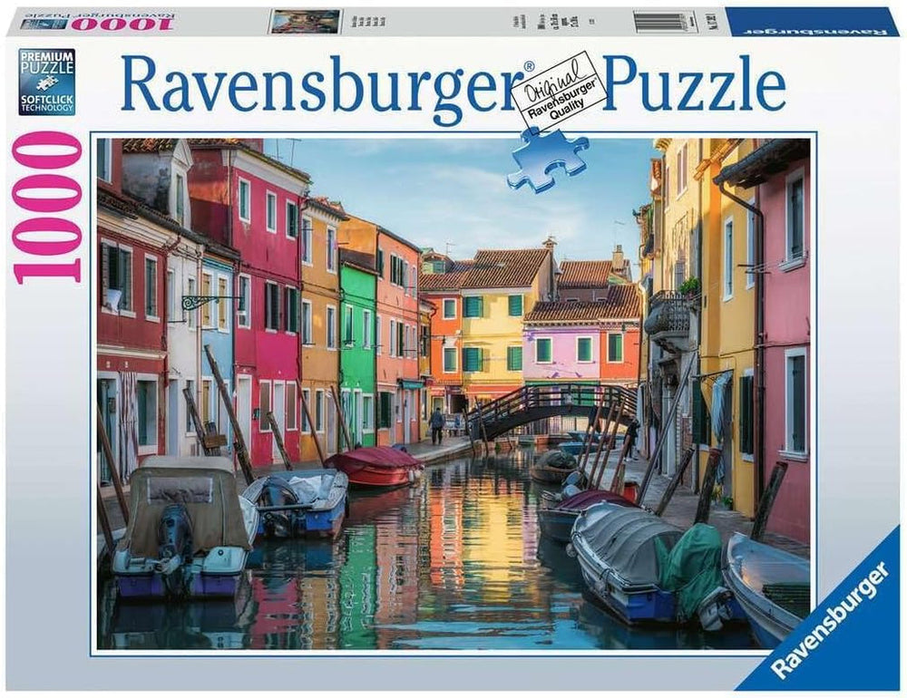 Ravensburger Puzzle 12000623 - Burano în Italia - puzzle jigsaw de 1000 de piese pentru adulți și copii de peste 14 ani, Puzzle Naty Shop Versiune veche