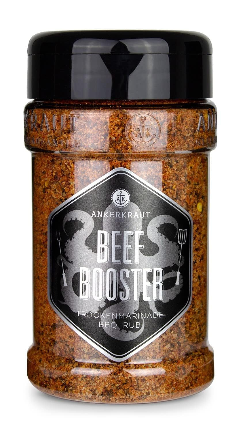 Ankerkraut Beef Booster, pechuga y filete Gewürz, Gewürzmischung für Fleisch, 230 g en Streuer