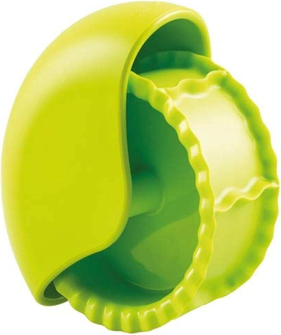 Silikomart | Nudelschneider-Rad Snack'n'Roll, Teigroller para pasta y snacks, color verde, tamaño 110 x 97 h78 mm, fabricado en Italia