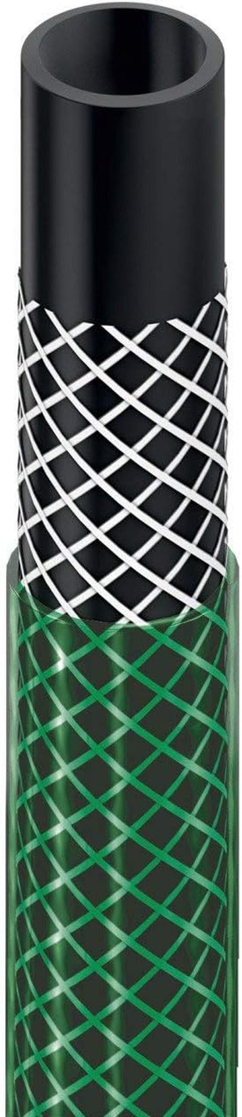 Furtun de grădină CELLFAST, furtun de apă din poliester cu țesătură încrucișată cu 3 straturi pentru grădină, furtun flexibil de irigații, rezistent la UV, anti-alge, 2 bari, 1/2 inch, 10 metri, economic