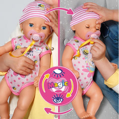 BABY Born Lena (niña) 36 cm, muñeca con 7 funciones para niños a partir de 1 año, funciona sin pilas, muñeca grande 36 cm, 834596 Zapf Creation, muñecas Naty Shop rosa