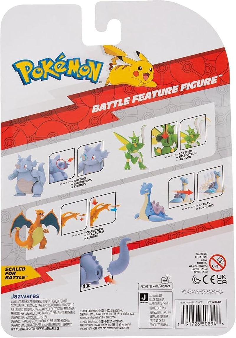 Pokémon PKW3418 - Figura Battle Feature - Figura Móvil Oficial Rizeros 11.5cm Figuras de acción Naty Shop