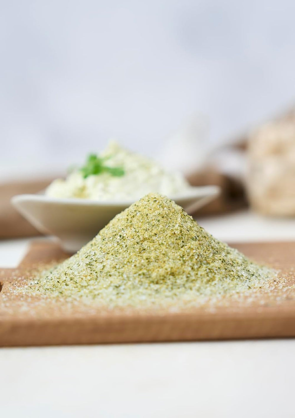 Fuchs Gewürze - Knoblauchsalz - Gewürzsalz für Dips, Saucen und Gemüse - ingredientes naturales - 90 g en wiederverwendbarer, recyclebarer Dosis