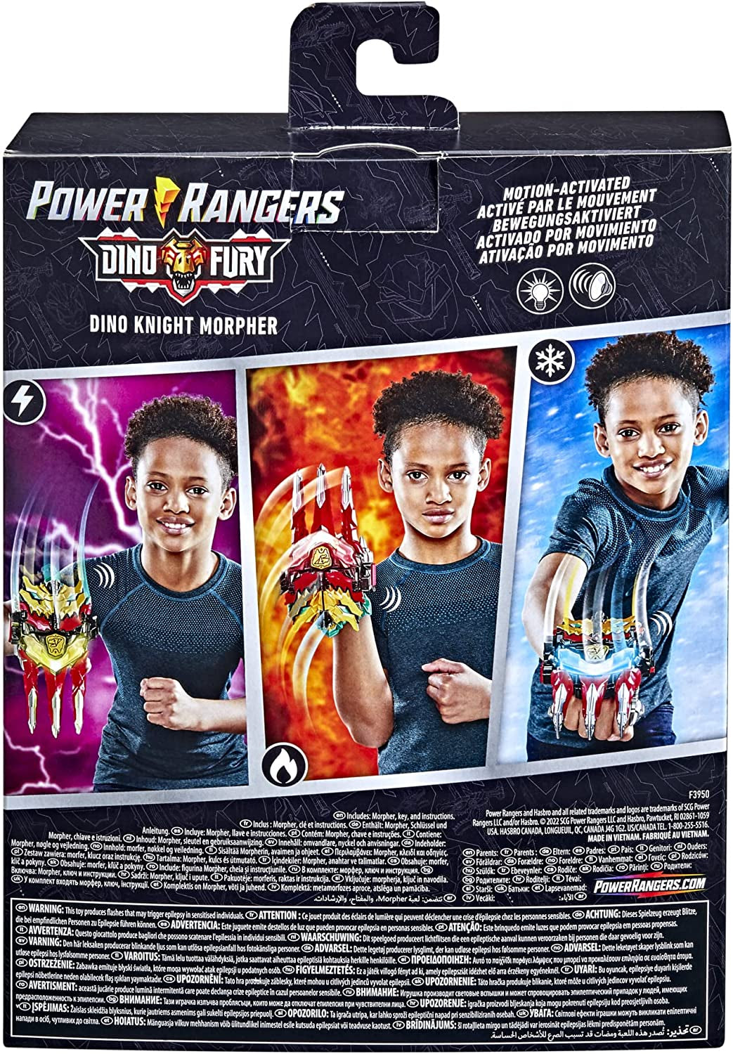 Power Rangers Dino Knight Morpher Series Luces inspiradas Teclas de sonido Juguete 15 cm Figuras de acción Naty Shop