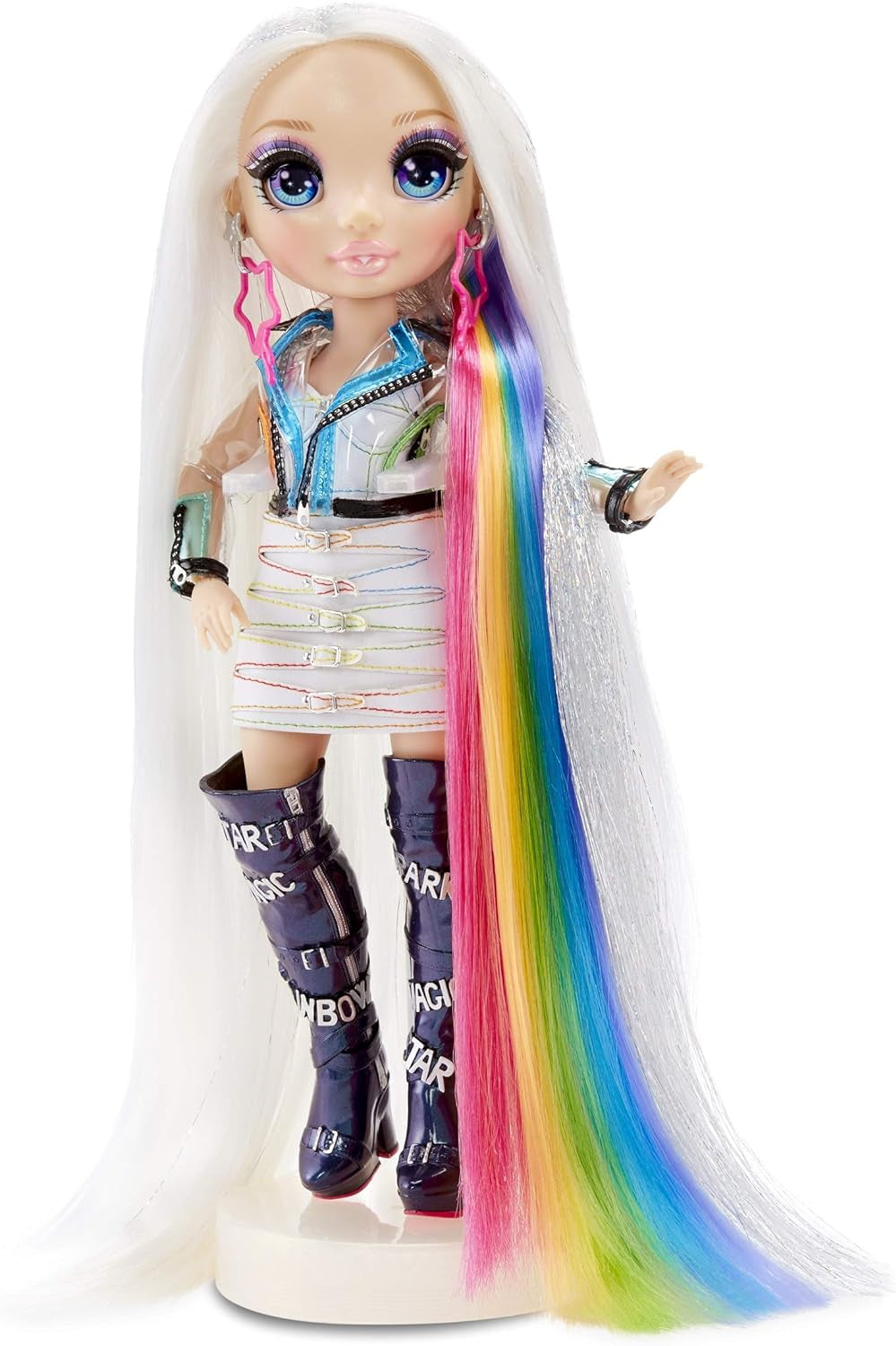 Rainbow High Hair Studio - Set de joacă cu păpușa exclusivă Amaya Raine cu păr lung pentru coafat - include cretă lavabilă pentru păr, perie de păr, accesorii - Cadou pentru copii cu vârsta de 6 ani și peste