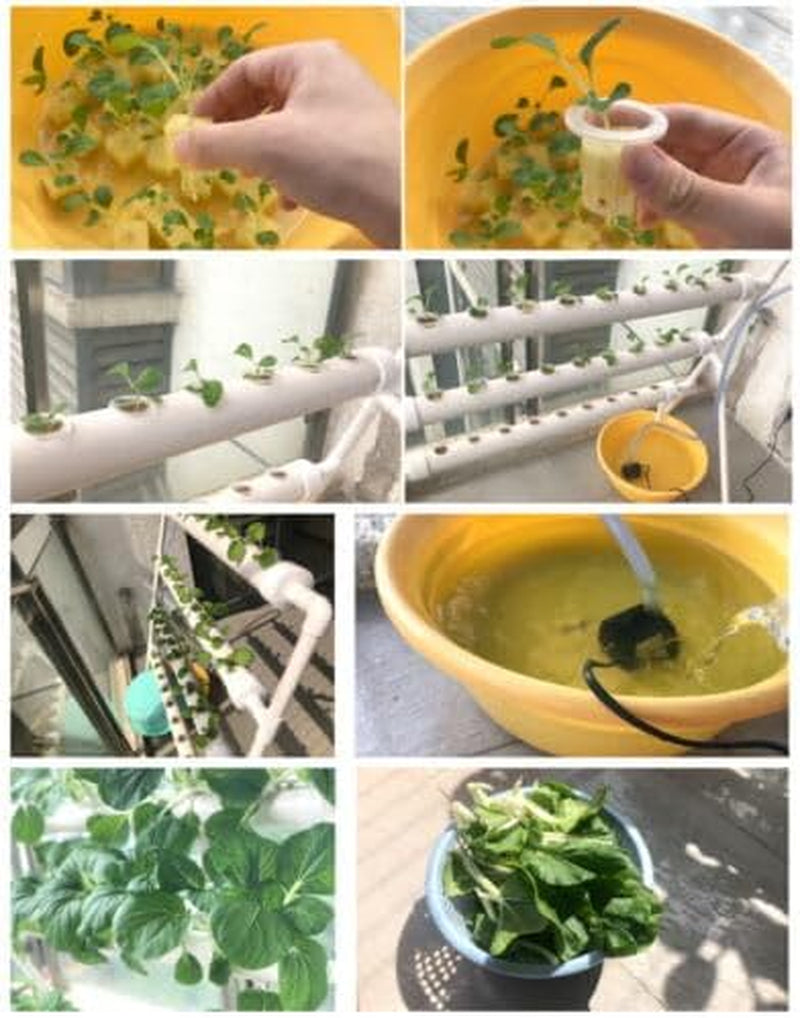 Pflanzen Pflanze Hydroponic System Kit de cultivo 90 sitios de plantas Drei Layer Satz GemüSe Tool Garten Systeme Plant Vegetal Hydrokultur Hydroponische Garden Hydroponik Anbausystem PflanzpläTzen 3Schicht