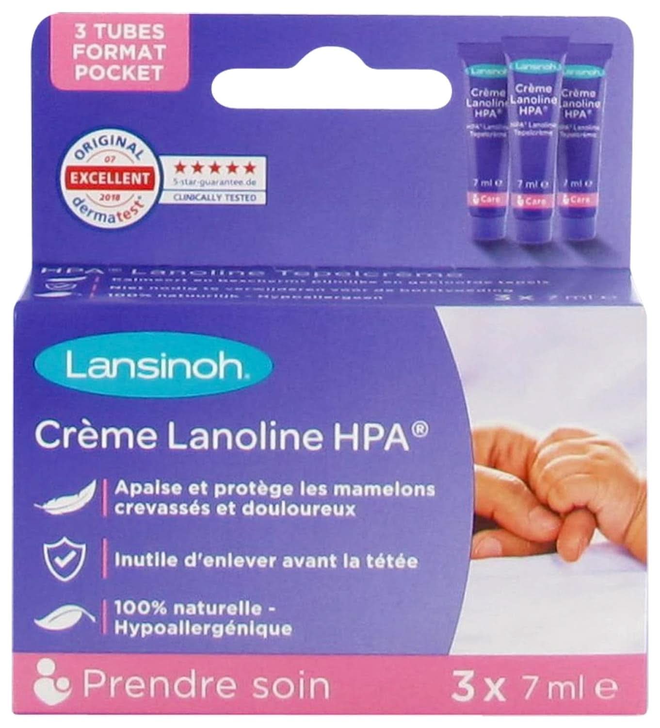 Lansinoh I Lanolina HPA Crema, 3 X 7 Ml Alimentación y Accesorios Lactancia Bebe Naty Shop