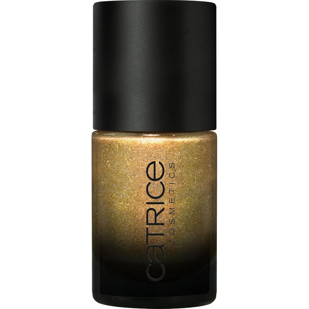 Esmalte de uñas Catrice MYSTIC FOREST, núm. C01, dorado, de larga duración, altamente pigmentado, brillante, vegano, sin microplásticos, sin conservantes, sin fragancia, paquete de 2 (10 ml)