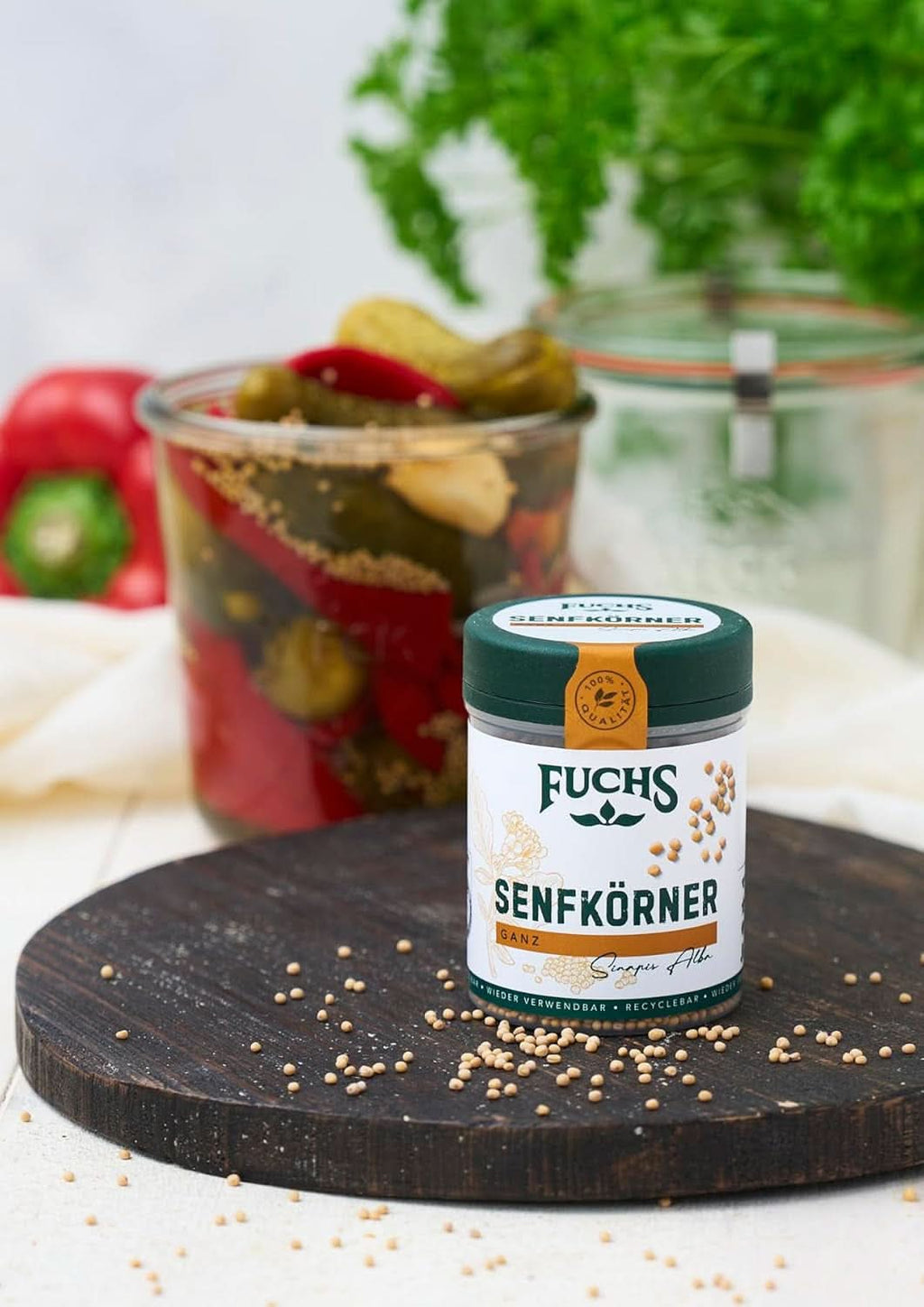 Fuchs - Semințe de muștar întregi, 70 grame Condimente Naty Shop