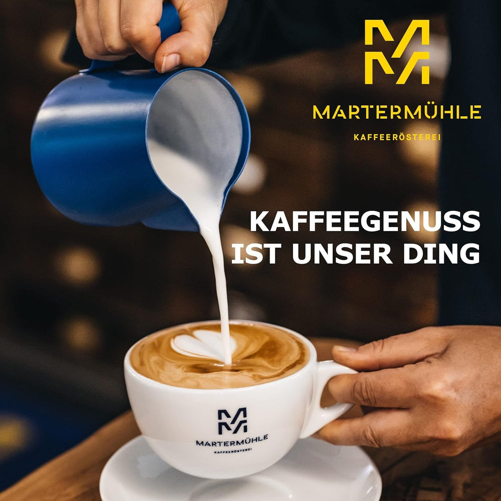 Set mostre boabe de cafea Martermühle 3x250g tărie ușoară/medie I Arabica I Boabe întregi de cafea prăjite ușor, aciditate scăzută (39/46/529)