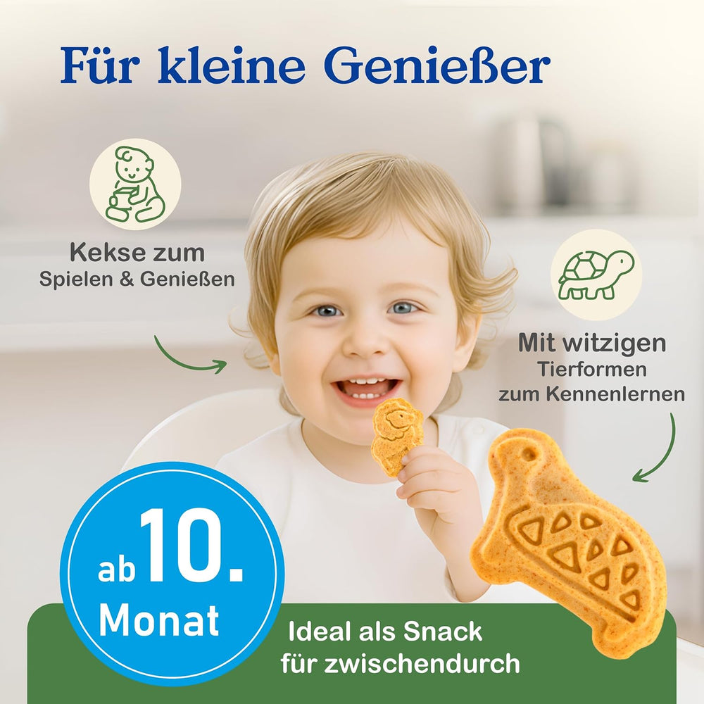 Alete Galletas Crujientes con Alac Ecológicas (4 x 125g) - Galletas Crujientes de Alac para bebés, sin aceite de palma, a partir de 10 meses