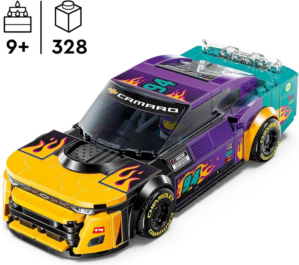 Coche de juguete LEGO Speed Champions NASCAR Chevrolet Camaro ZL1 de próxima generación; Set de construcción y juego de coches de carreras; Regalo para niños y niñas mayores de 9 años 76935 Juegos de construcción Besuche den LEGO-Store