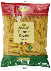Pasta ecológica Penne Rigate, 500g