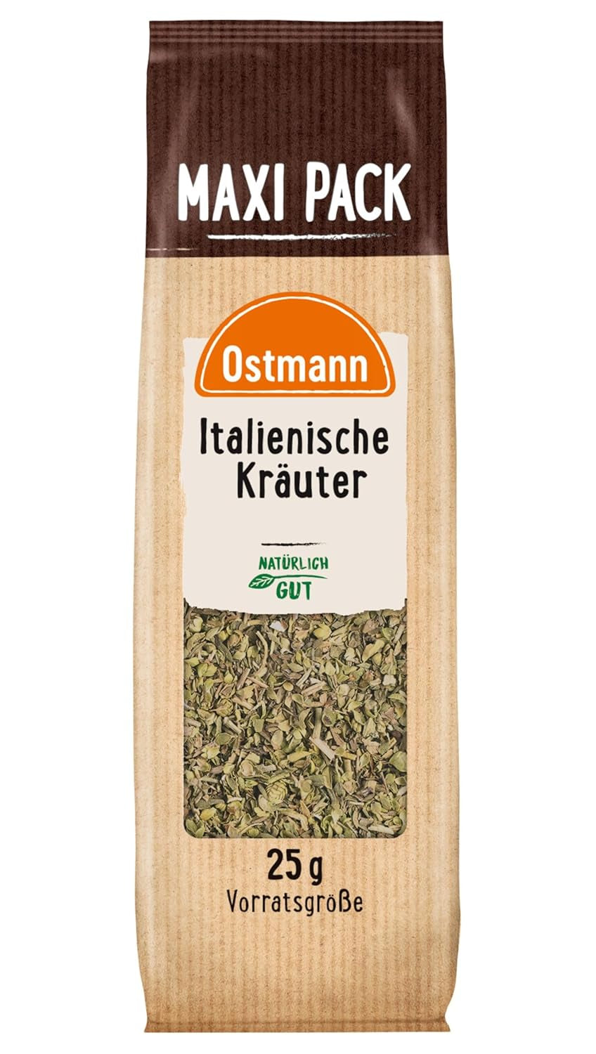 Ostmann Gewürze - Cinturón de cocina italiano | Mediterráneo Kräutermischung zum Würzen von Tomatensauce, Gemüse- und Fleischgerichten | 25 g en Vorteilsbeutel