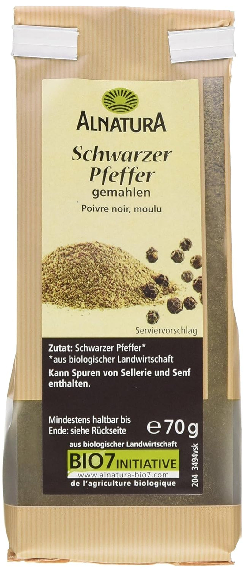 Bio Pfeffer gemahlen negro, 70g