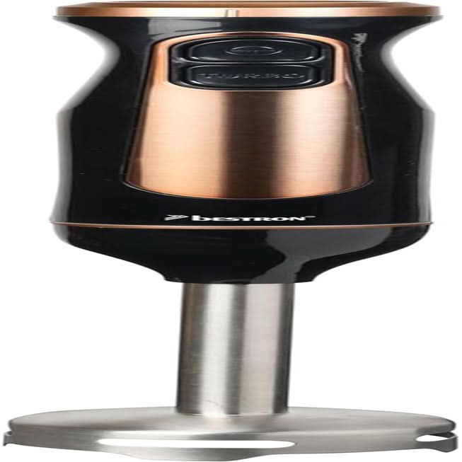 Bestron Stabmixer, Pürierstab Mit 2 Geschwindigkeitsstufen & Ergonomischer Handgriff, Staab Abnehmbar, Material: Edelstahl, Farbe: Schwarz/Silber Bucatarie Naty Shop Kupfer