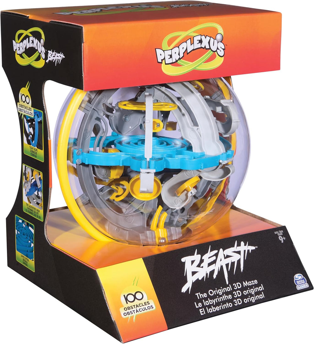 Spin Master Games - Laberinto de bolas 3D Perplexus Beast con 100 obstáculos, juego de paciencia para niños mayores de 9 años y adultos