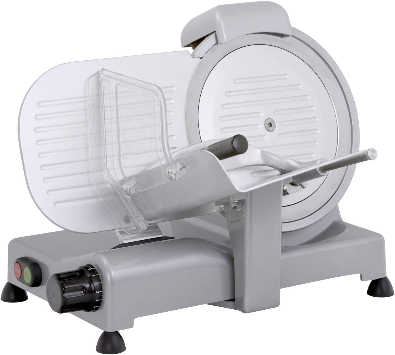 90018 Luxury 22 GS, cortadora eléctrica, aluminio, plata/negro Cortadoras y Rebanadoras Naty Shop Plata/Negro Luxus Gs 22 Cm