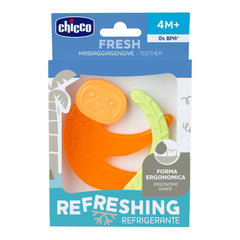 Inel de dentiție Chicco Fresh&Relax Maimuță sau Leneș, 4M+, umplut cu apă sterilă
