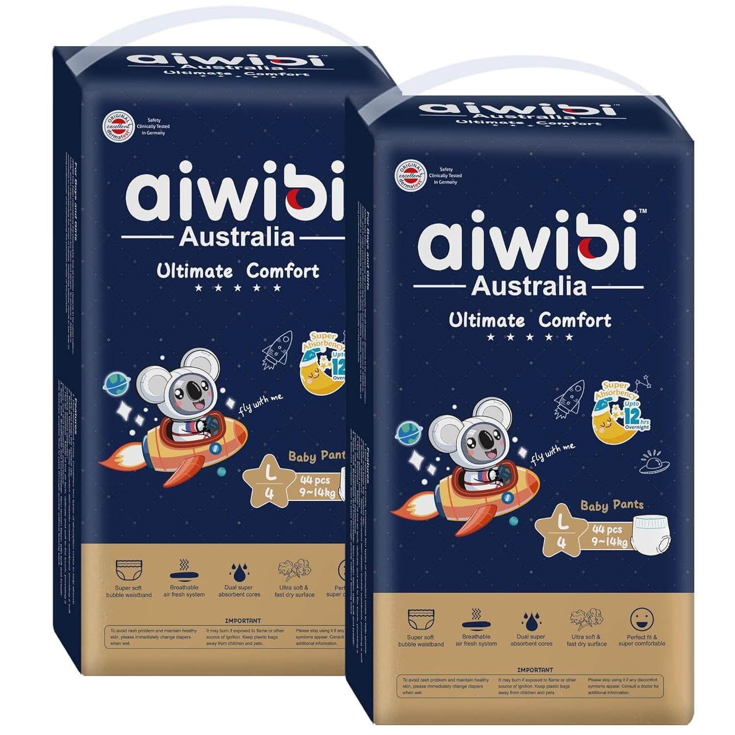 Ultimate Comfort Scutece de noapte, super absorbante, indicator de umezeala Mama si Copilul Naty Shop 4 (88 buc)