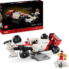 LEGO Icons Mclaren MP4/4 y Ayrton Senna Model Car Set, Kit de auto de carreras F1 para adultos con minifigura de corredor, coleccionable, idea de regalo para hombres, mujeres, él y ella 10330 Juegos de construcción Besuche den LEGO-Store Single